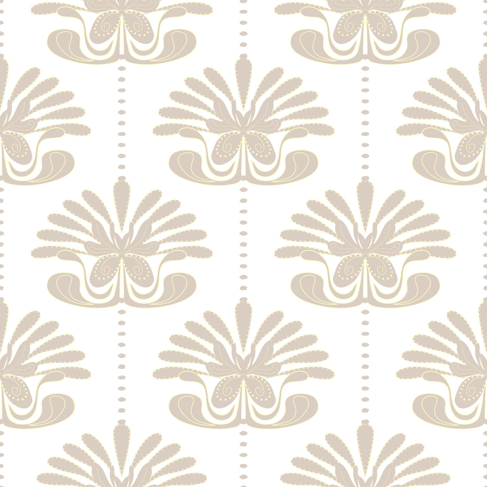 Chic Floral Symmetry Wallpaper⁠