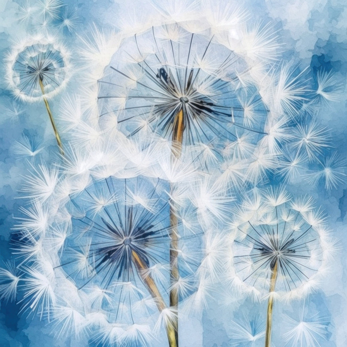 Dandelion Dreams Wall Mural in your room — zoomed