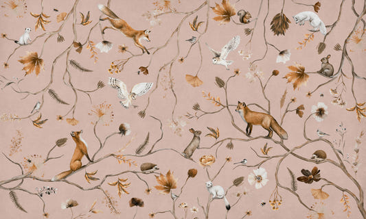 Forest Friends Fable Wall Mural