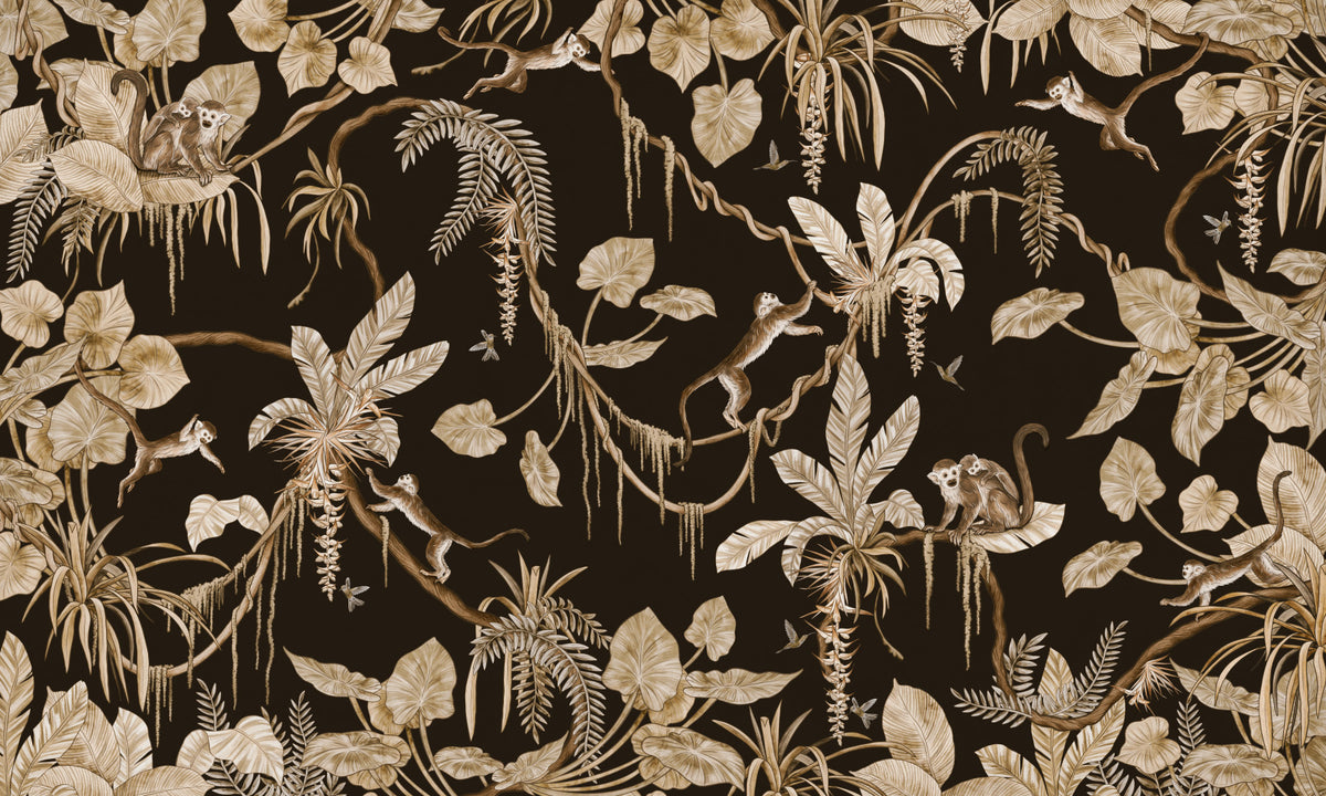 Jungle Canopy Wall Mural in your room — zoomed