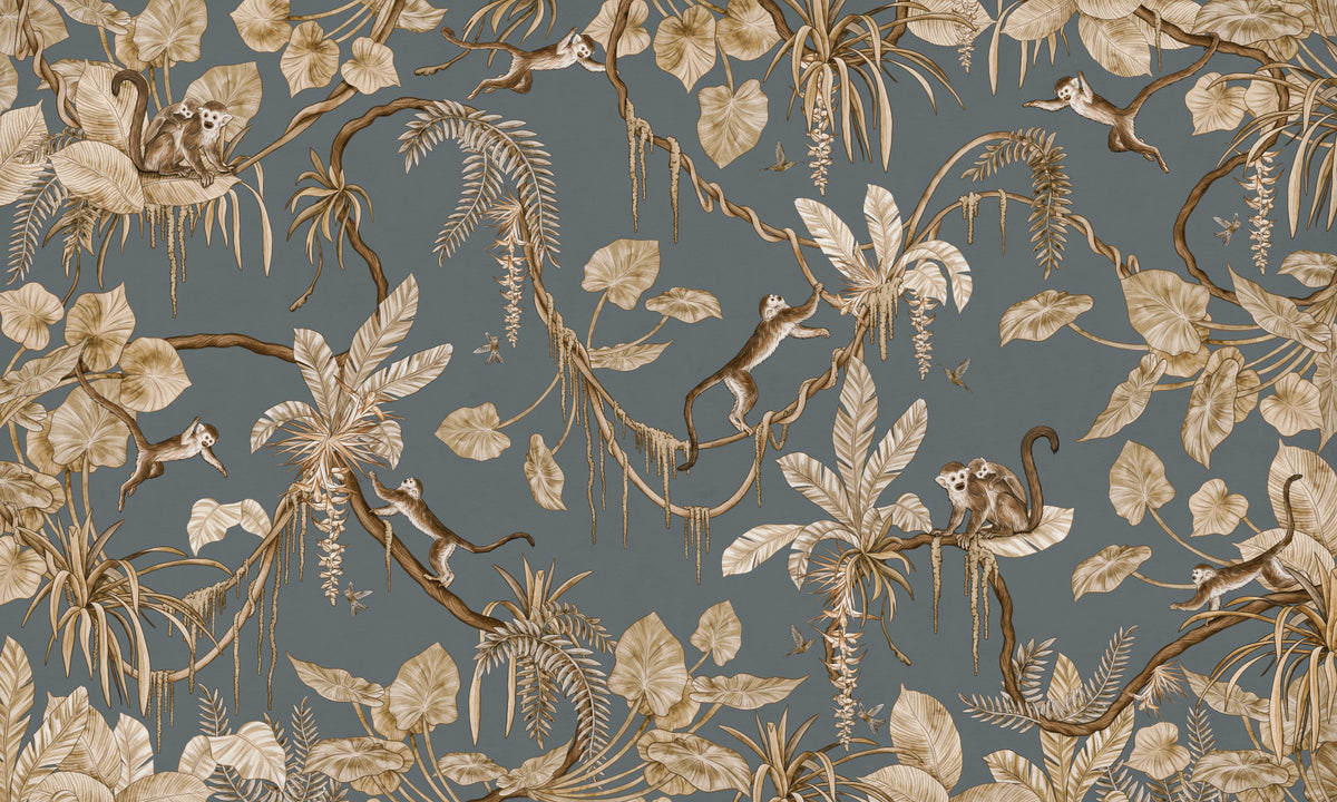 Jungle Tales Wall Mural in your room — zoomed