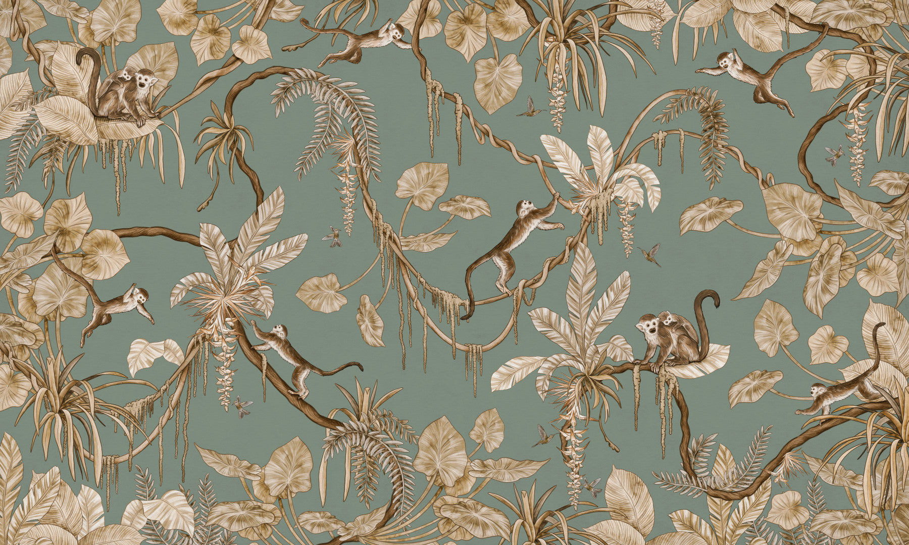 Monkey Business Wallpaper Wall Mural