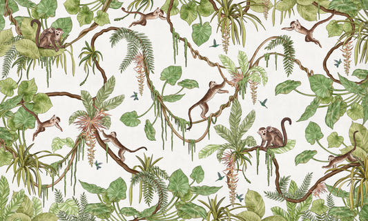 Monkey Business Wall Mural