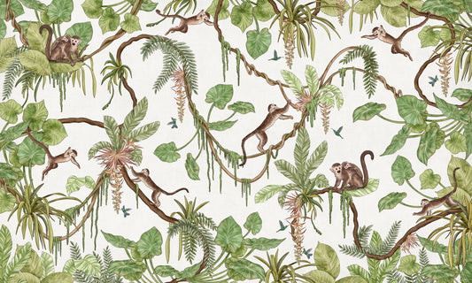 Monkey Business Wall Mural