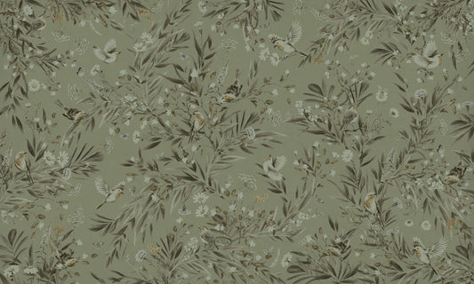 Botanica Avairy :  Nature Inspired Wall Mural