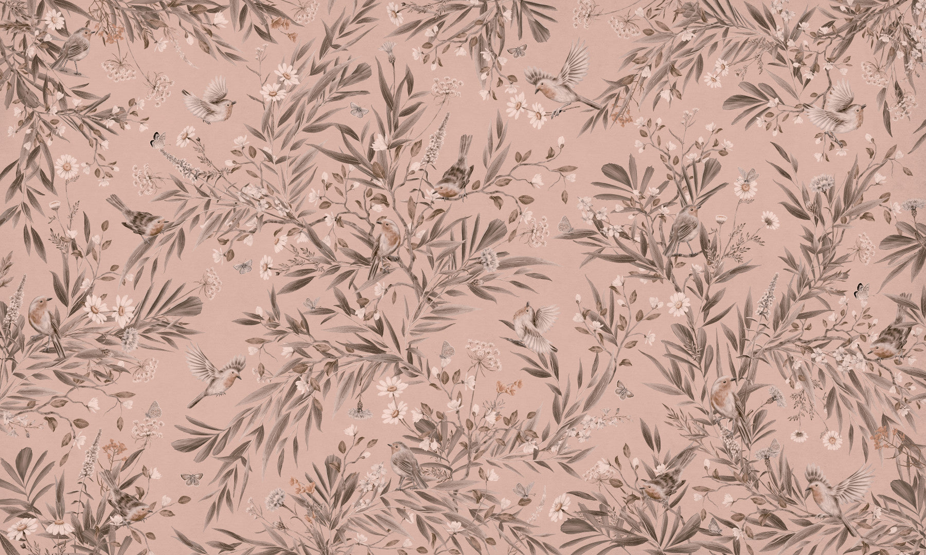 Birds & Botanicals Wall Mural