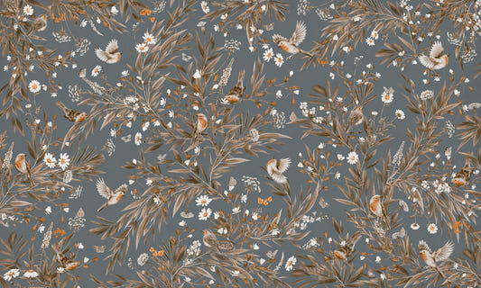 Birds & Blooms Harmony Wall Mural