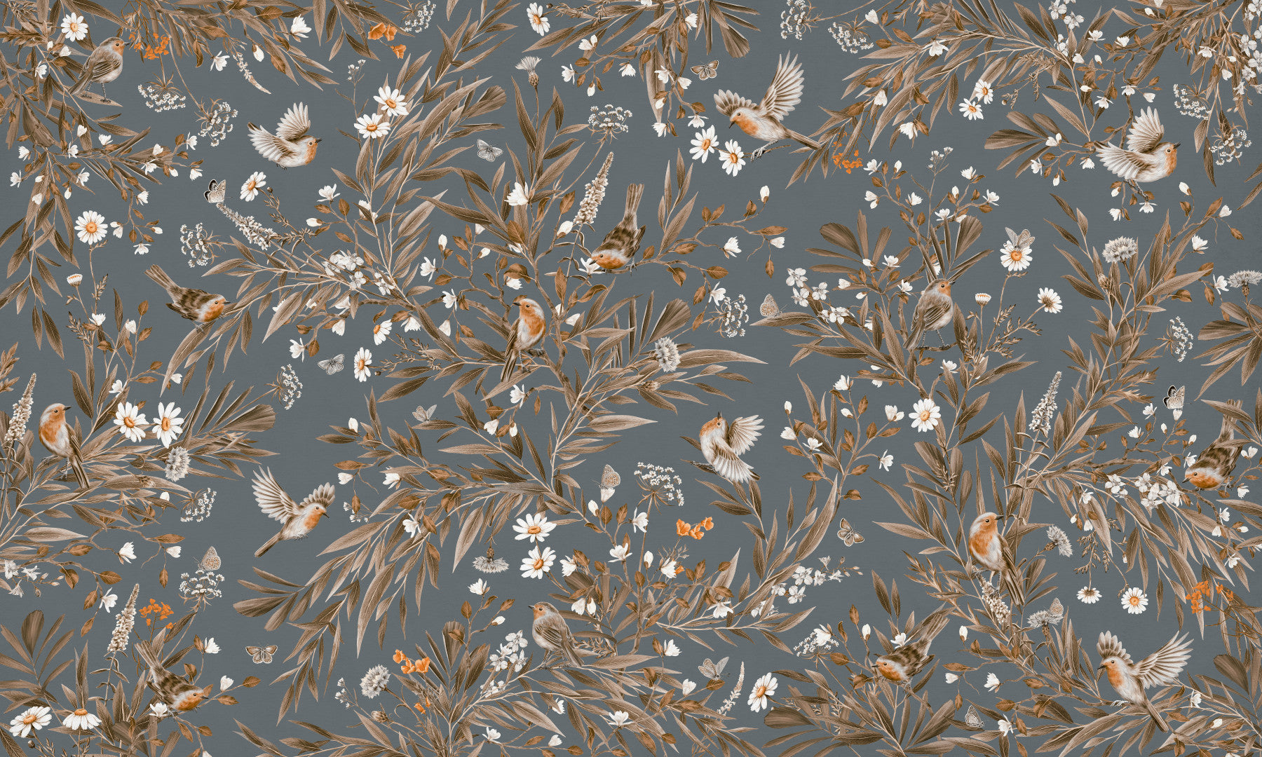 Birds & Blooms Harmony Wall Mural