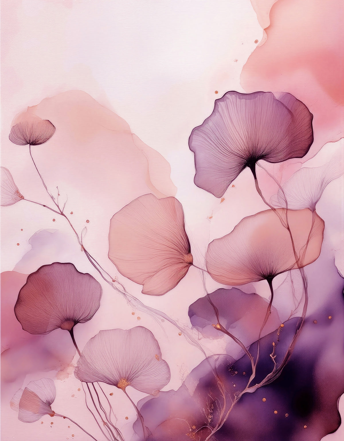 Gentle Petal Whispers Wall Mural