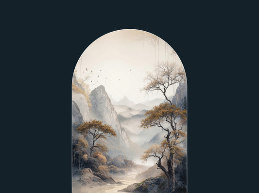 Golden Tree Archway Wall Mural