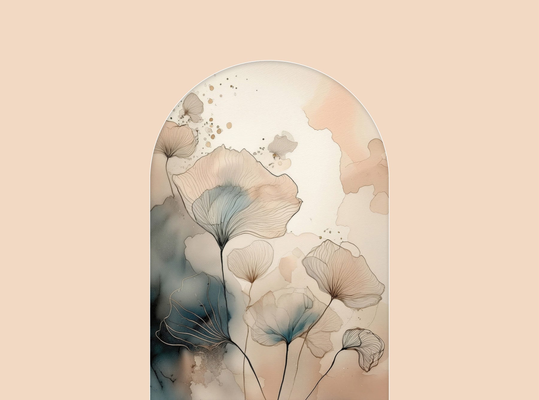 Ethereal Garden Archway Wall Mural