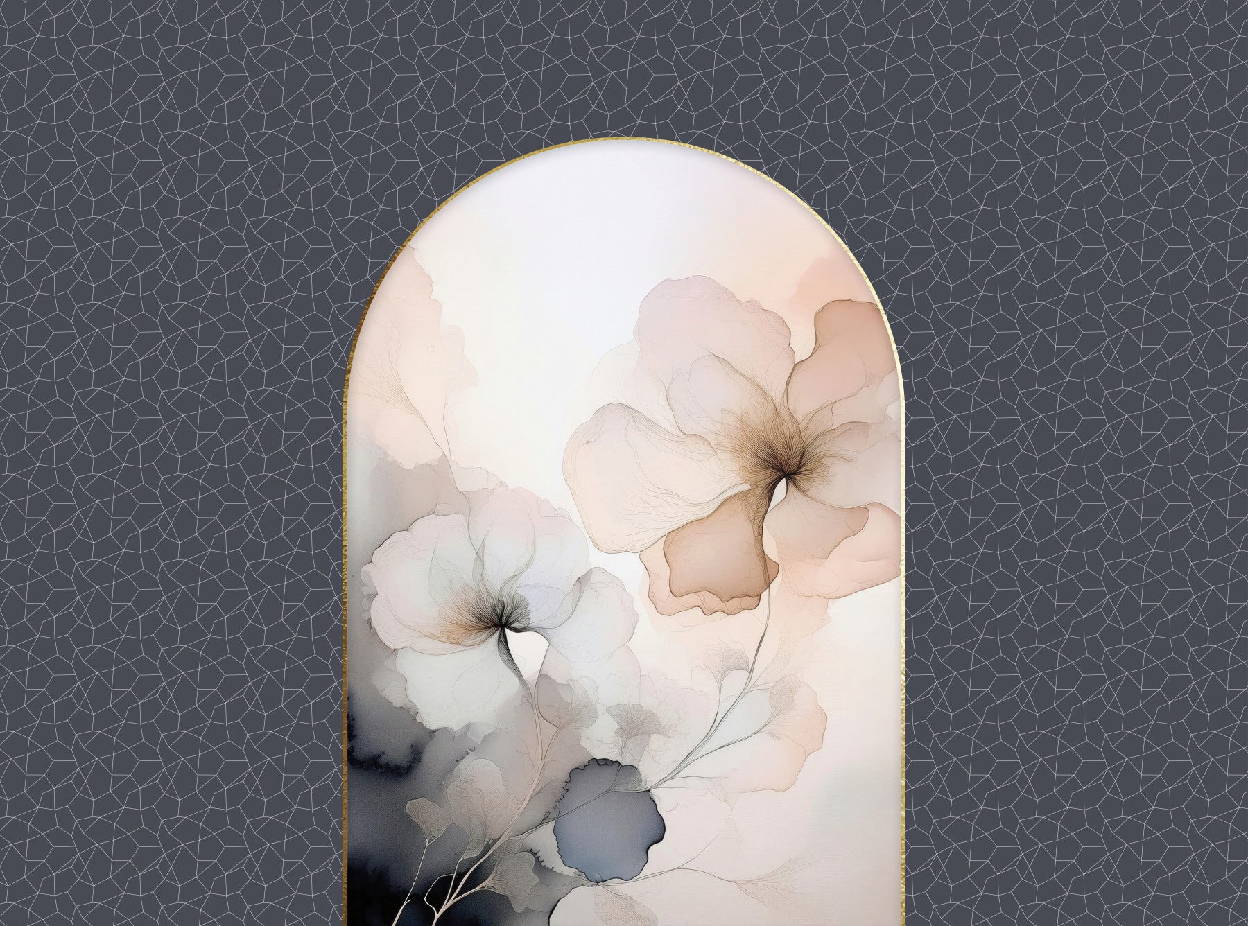 Dreamy Floral Archway Wall Mural