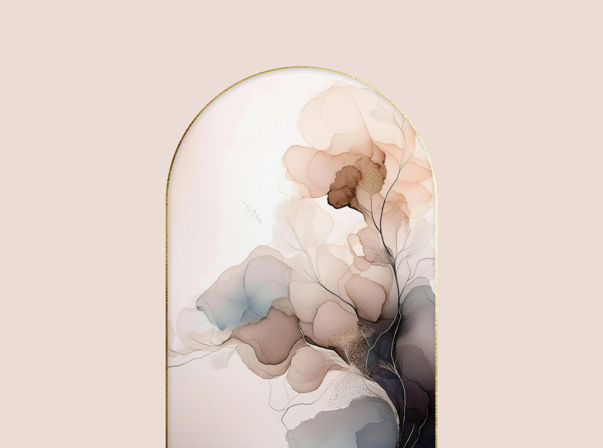 Delicate Floral Mist Wall Mural