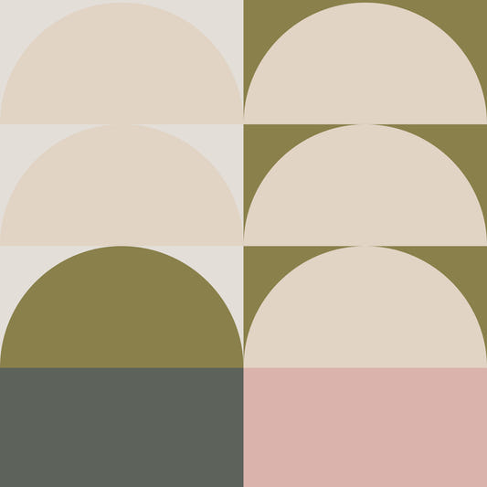 Retro Sunrise Panorama Wall Mural