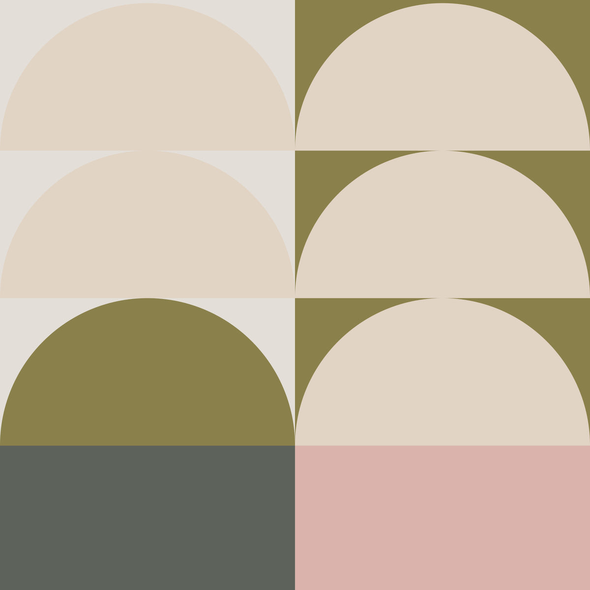 Retro Sunrise Panorama Wall Mural