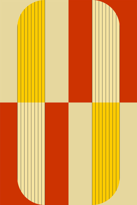 Marigold and Maple - Abstract Pattern Wallpaper⁠