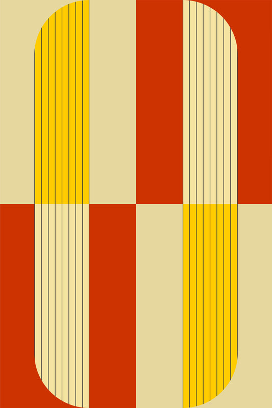 Marigold and Maple - Abstract Pattern Wallpaper⁠