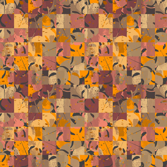 Abstract Patchwork Wall Mural