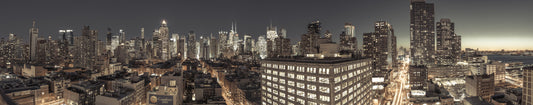 Midnight Metropolis City Lights Wall Mural