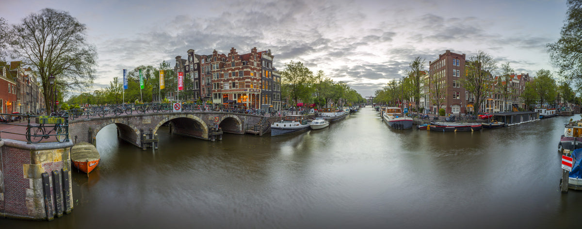 Amsterdam Canal Charm Wall Mural