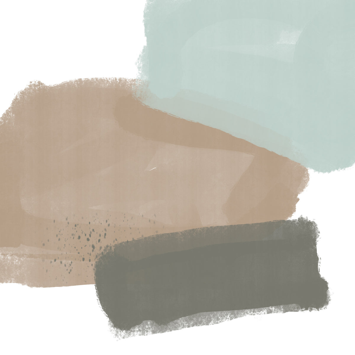 Modern Pastel Brush Strokes Wall Mural in your room — zoomed