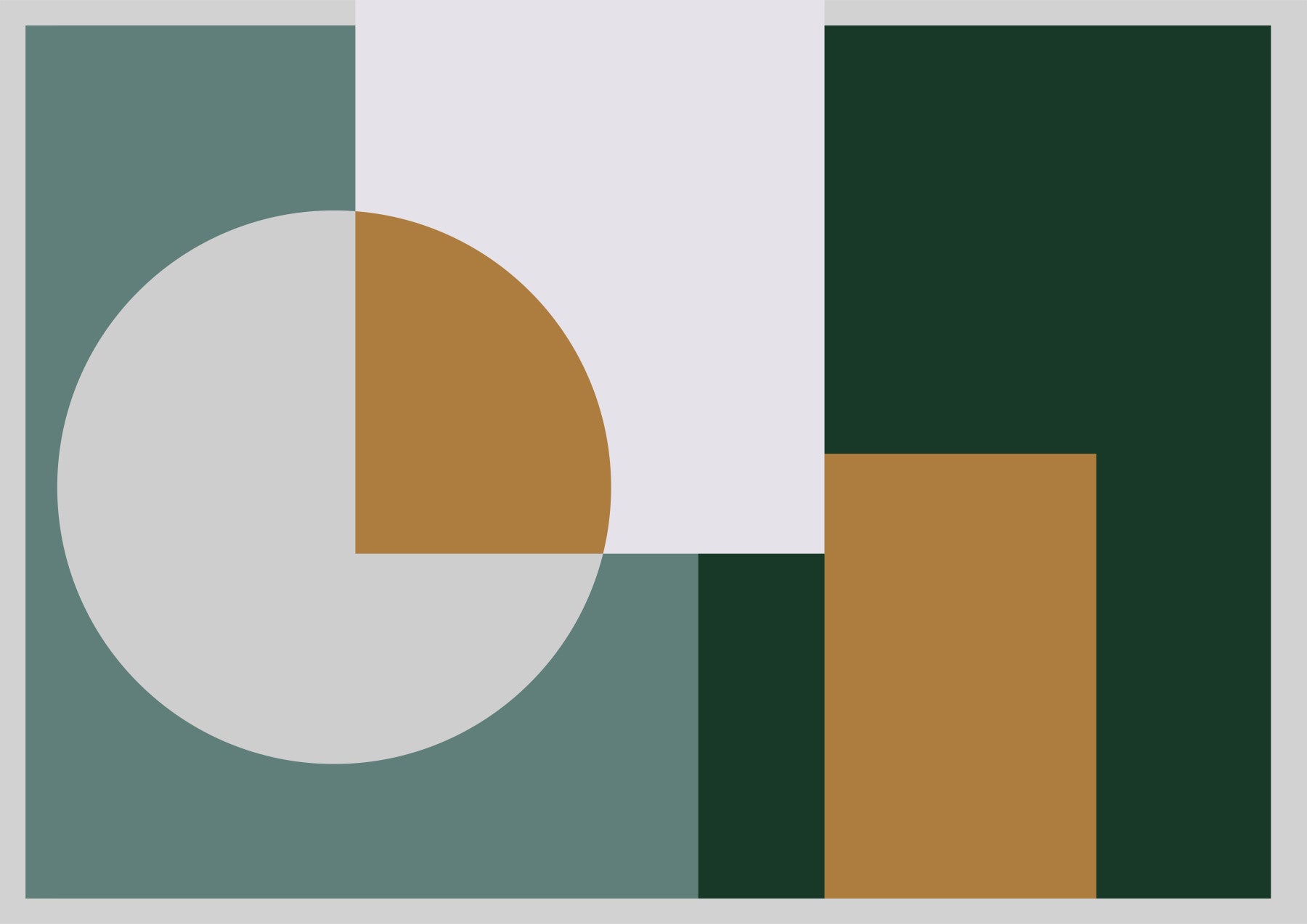Modern Geometric Harmony Wall Mural