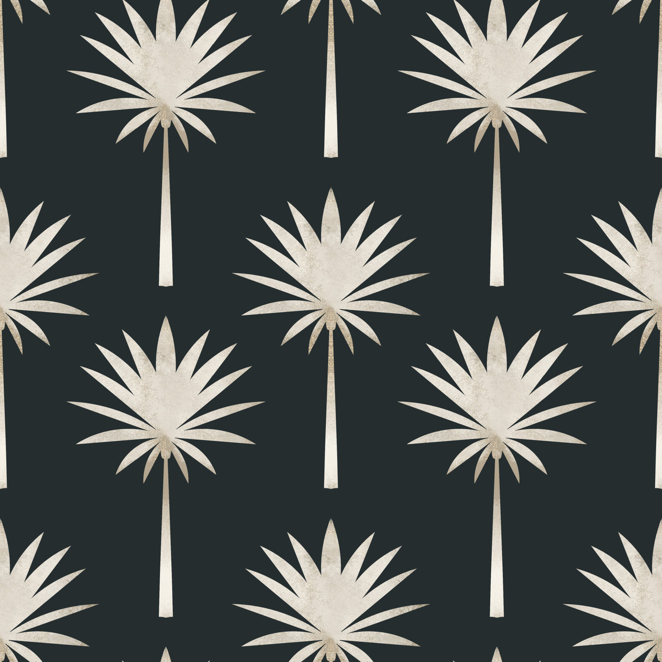 Luxe Palms: Art Deco Tropical Flair Wallpaper⁠