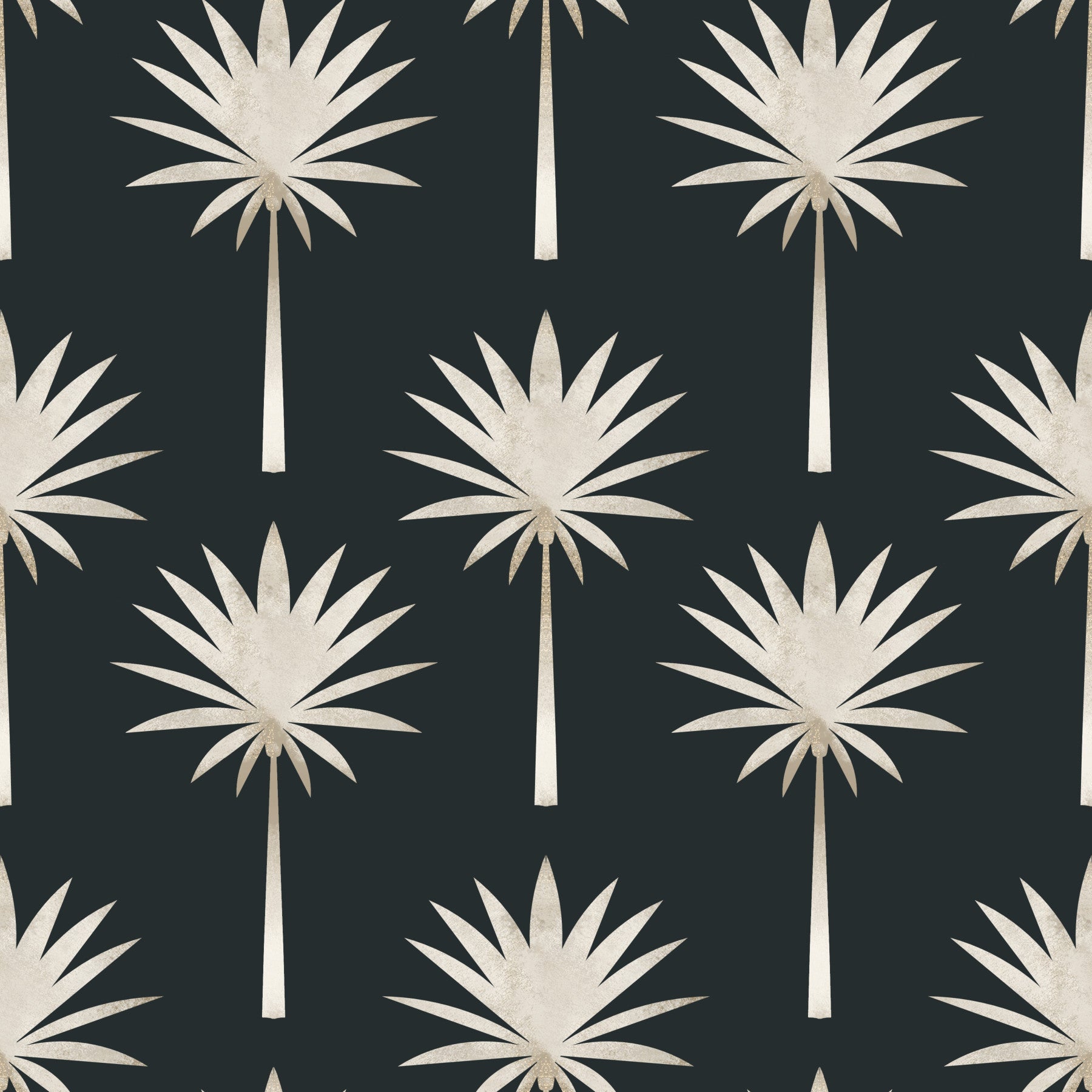 Luxe Palms: Art Deco Tropical Flair Wallpaper⁠