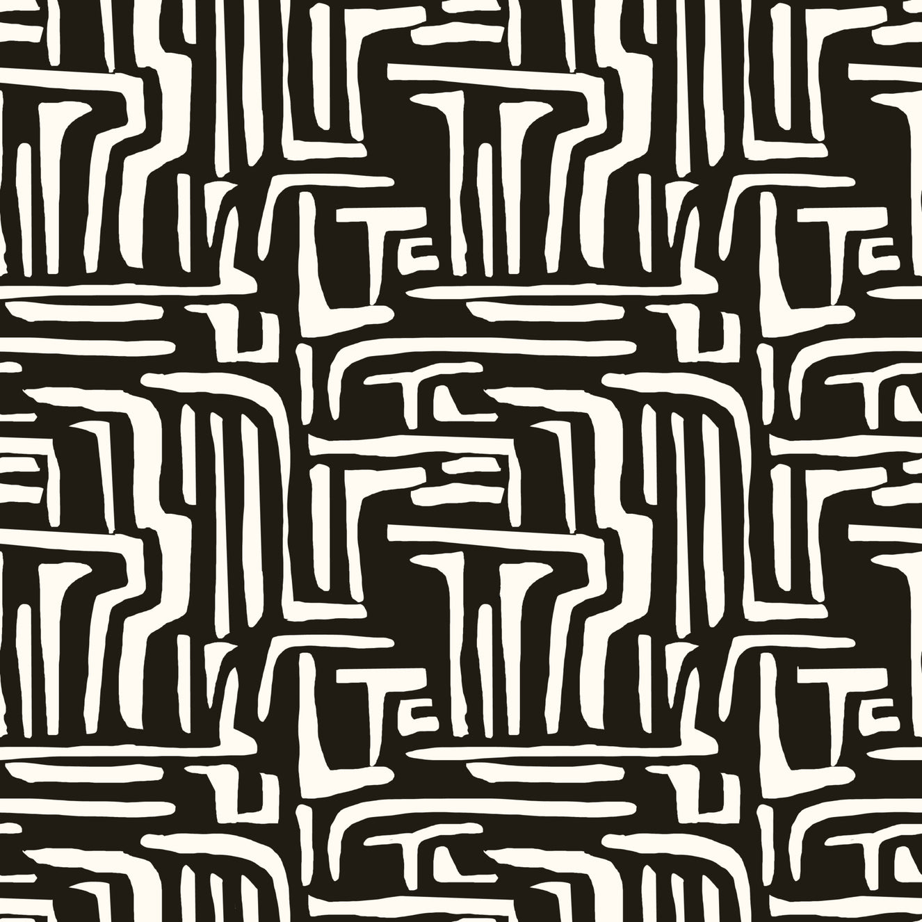 Modern Tribal Maze Wallpaper⁠