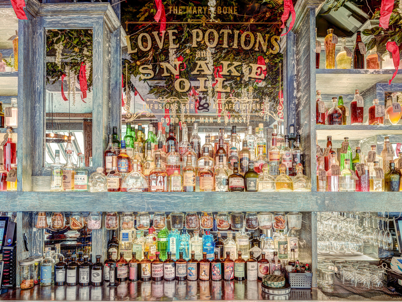 Elegant Bar Interior Wall Mural