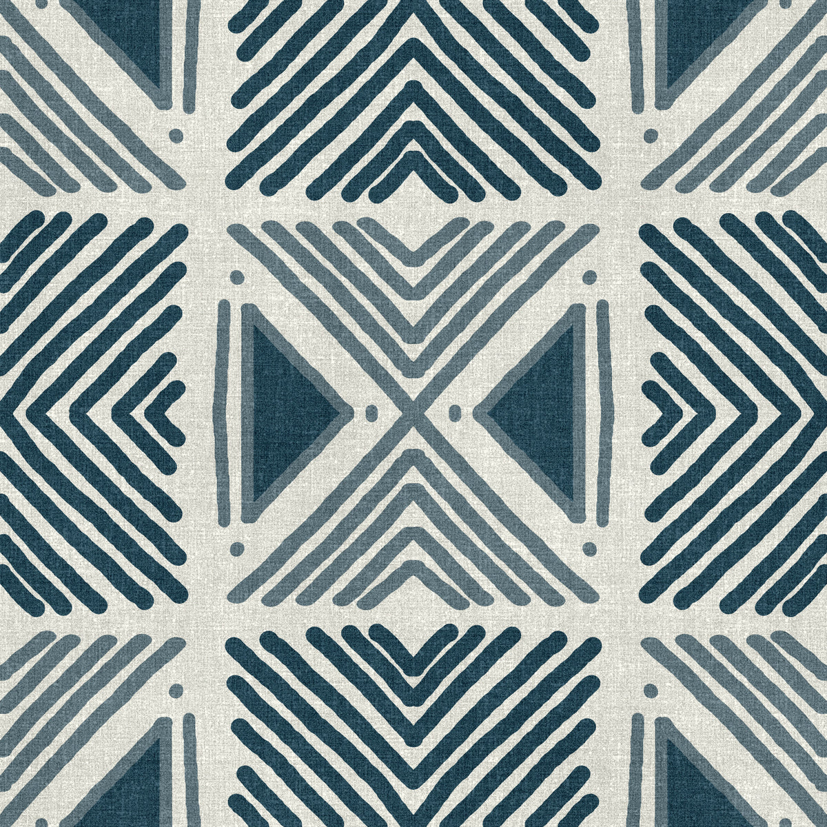 Tribal Denim Motif Wallpaper⁠