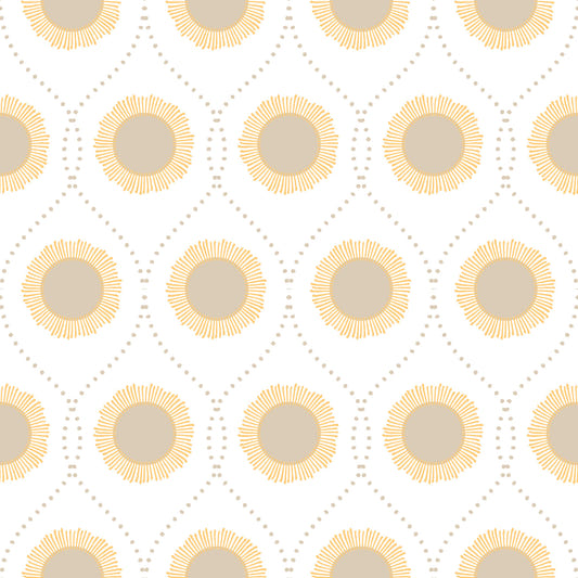 Radiant Sunburst Pattern Wallpaper⁠