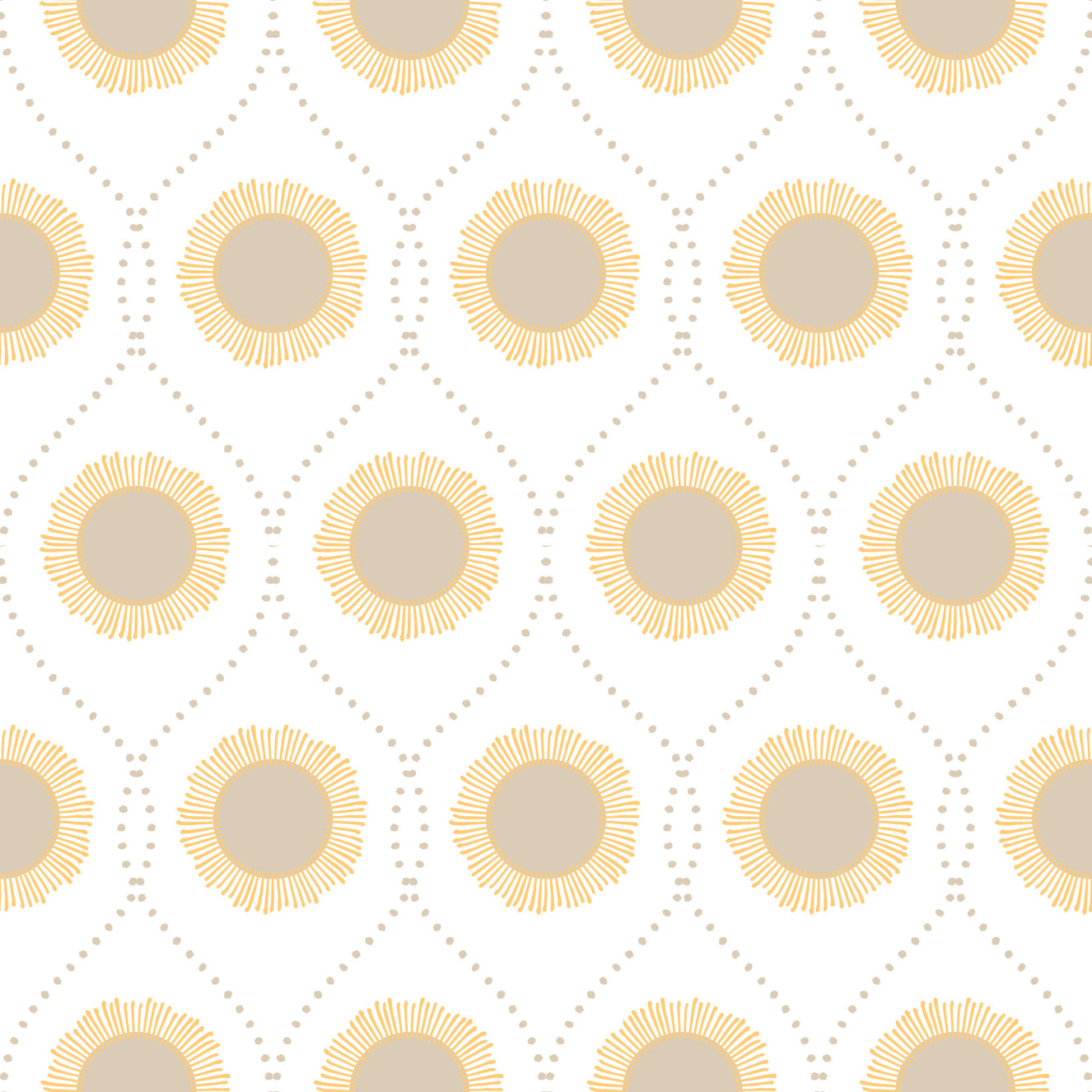 Radiant Sunburst Pattern Wallpaper⁠