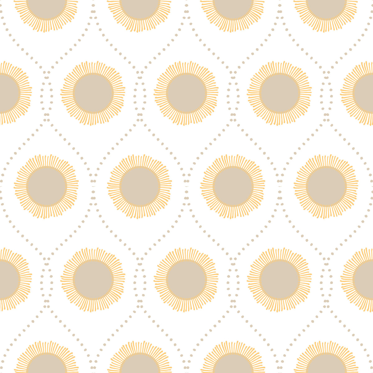 Radiant Sunburst Pattern Wallpaper⁠