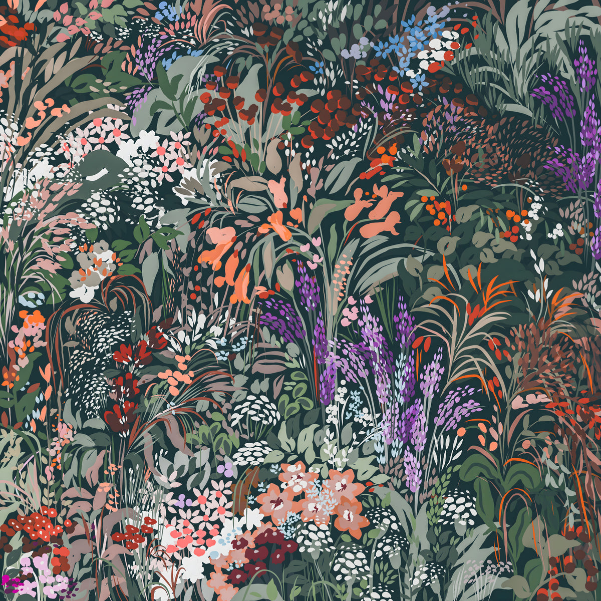 Biodiversity Canvas Wall Mural in your room — zoomed