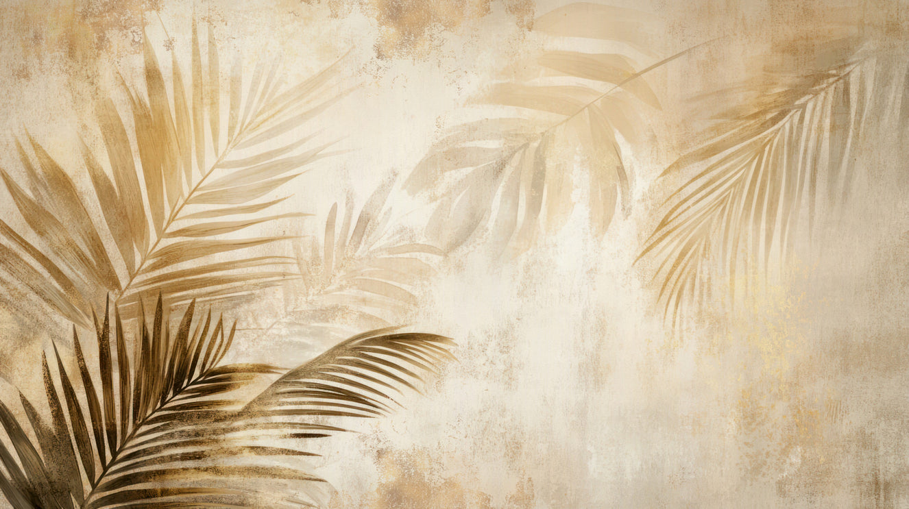 Golden Palms Wall Mural - 3092663