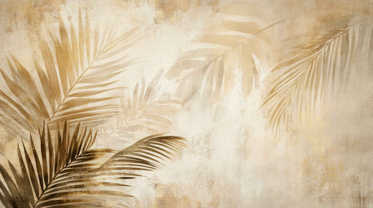 Golden Palms Wall Mural - 3092663
