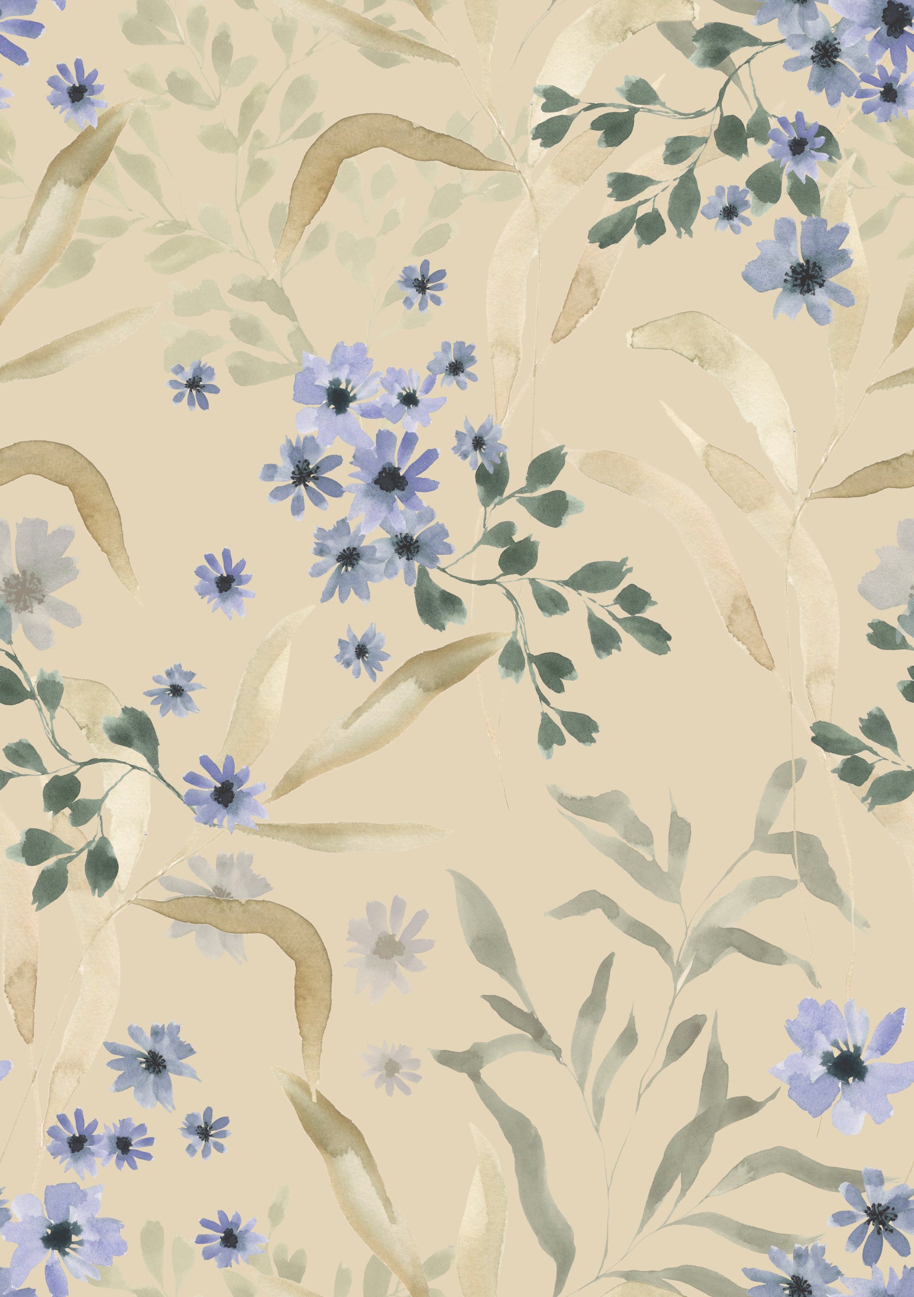 Watercolor Bloom Wallpaper⁠ -2954608 in your room — zoomed