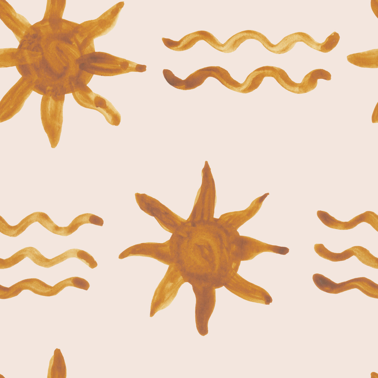Golden Waves & Sun Wallpaper⁠ -2963139