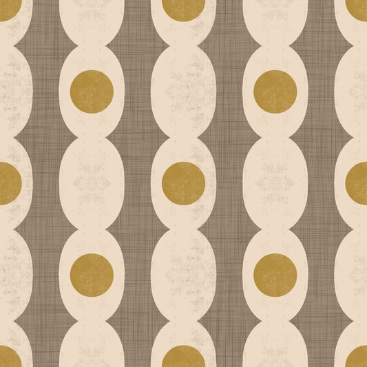 Atomic Age Beige Abstract Wallpaper⁠ -2978114