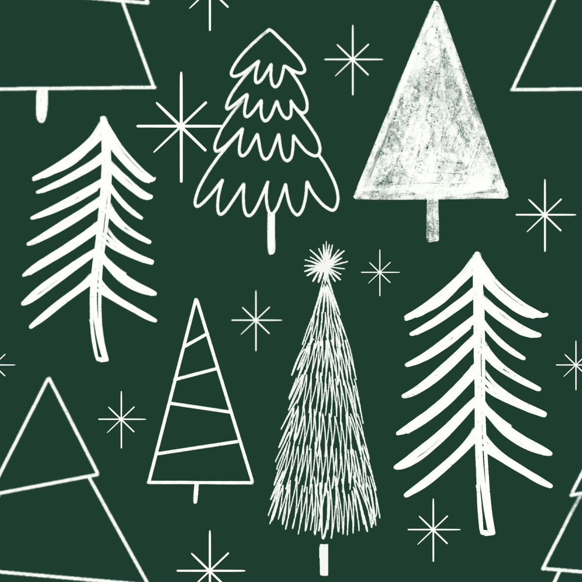 Starry Evergreen Wallpaper⁠ -2984777 in your room — zoomed