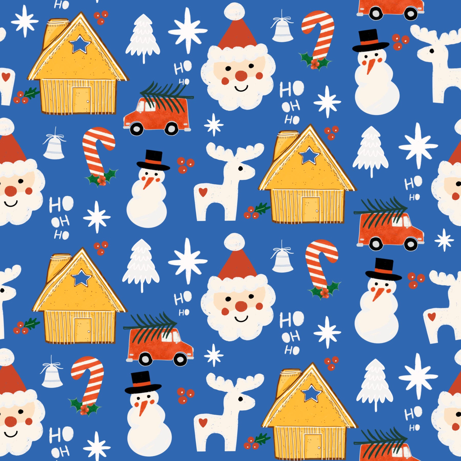 Holiday Cheer Doodle Wallpaper⁠