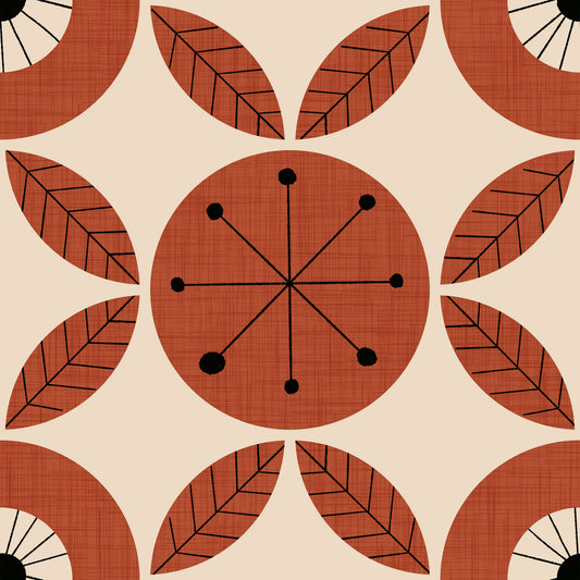 Retro Bloom Pattern Wallpaper⁠ -2995325