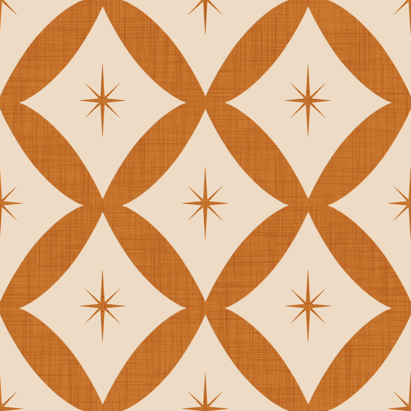 Retro Starburst Interweave Wallpaper⁠ -2995341