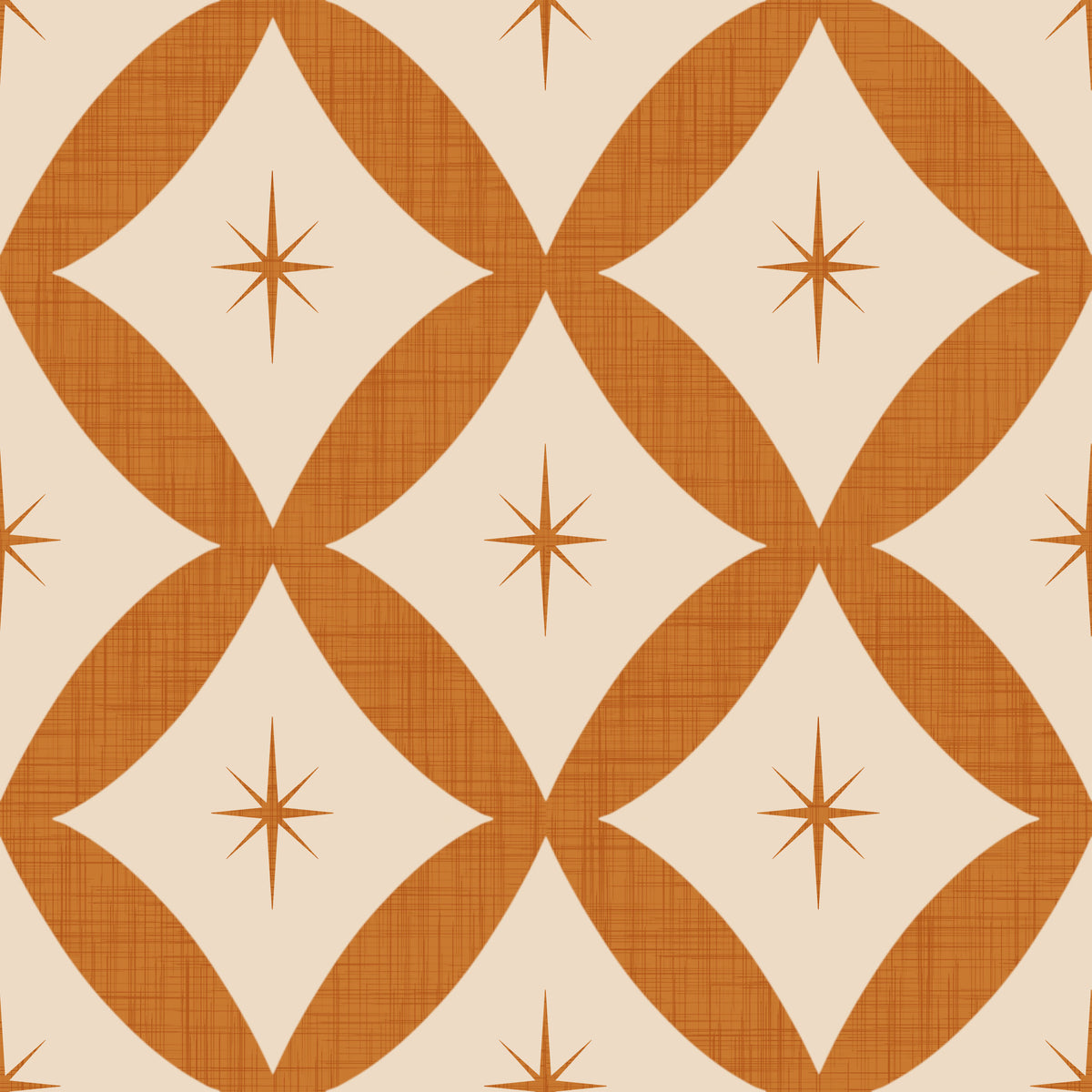 Retro Starburst Interweave Wallpaper⁠ -2995341