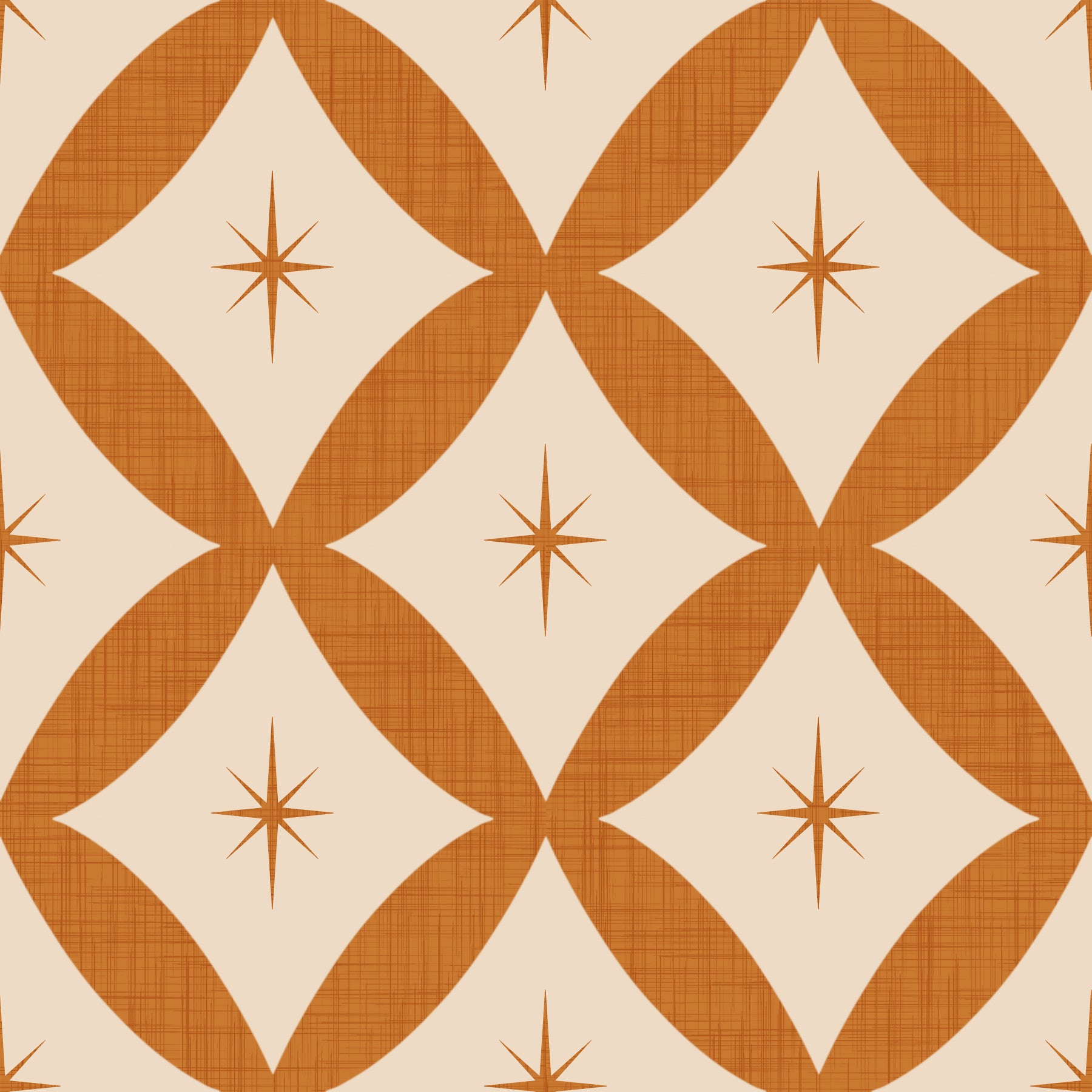 Retro Starburst Interweave Wallpaper⁠ -2995341