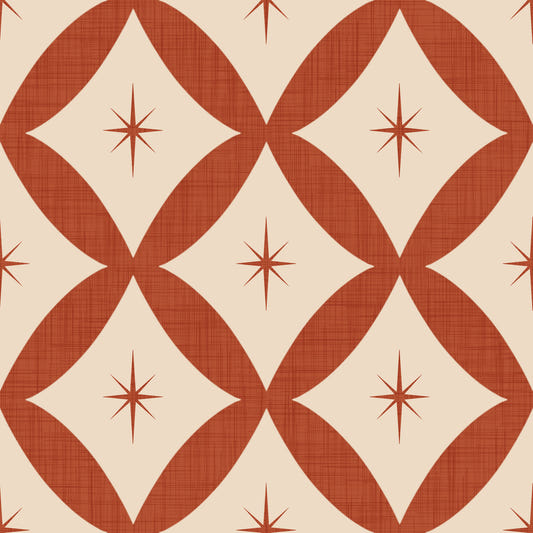 Retro Starburst Tile Wallpaper⁠ -2995342