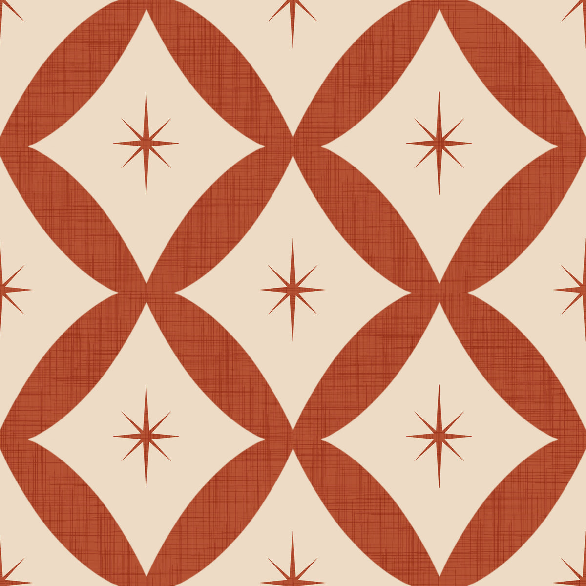 Retro Starburst Tile Wallpaper⁠ -2995342
