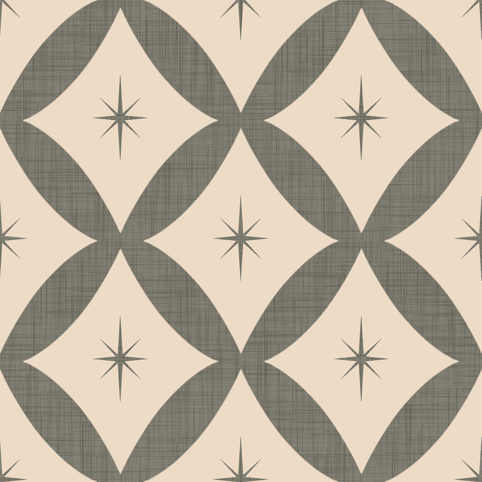Retro Atomic Starburst Wallpaper⁠ -2995344
