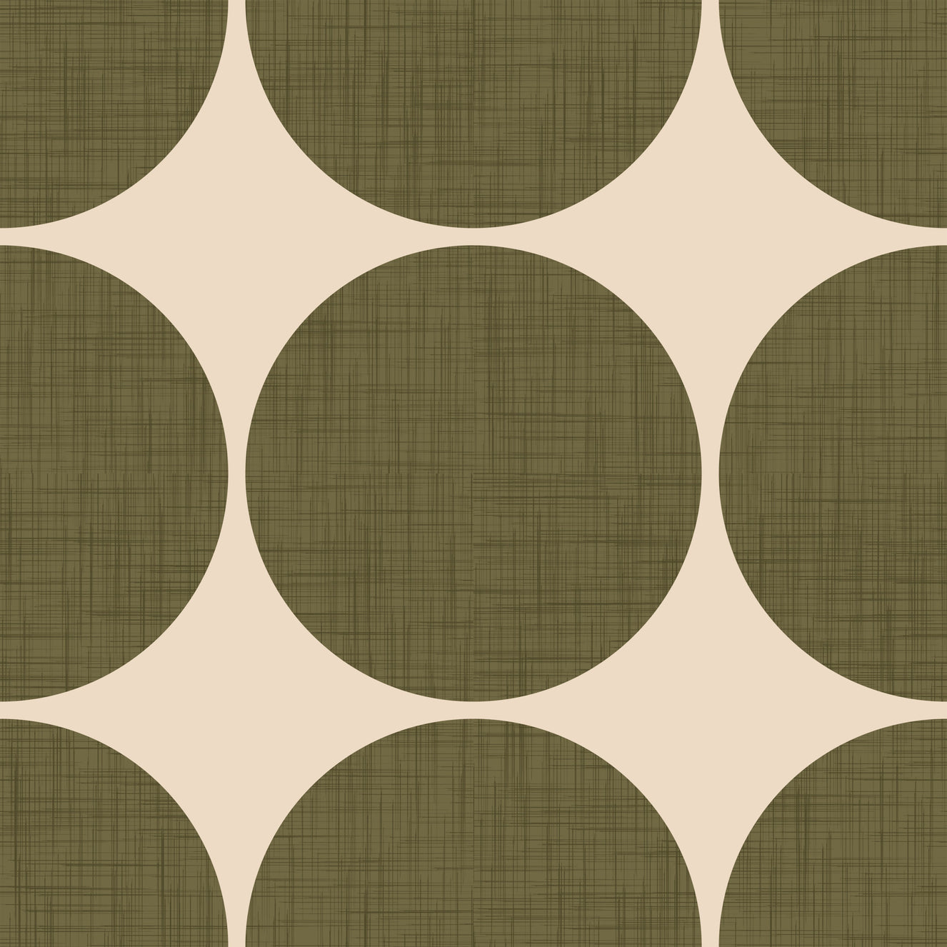 Circles in Linen Wallpaper⁠ -2995400